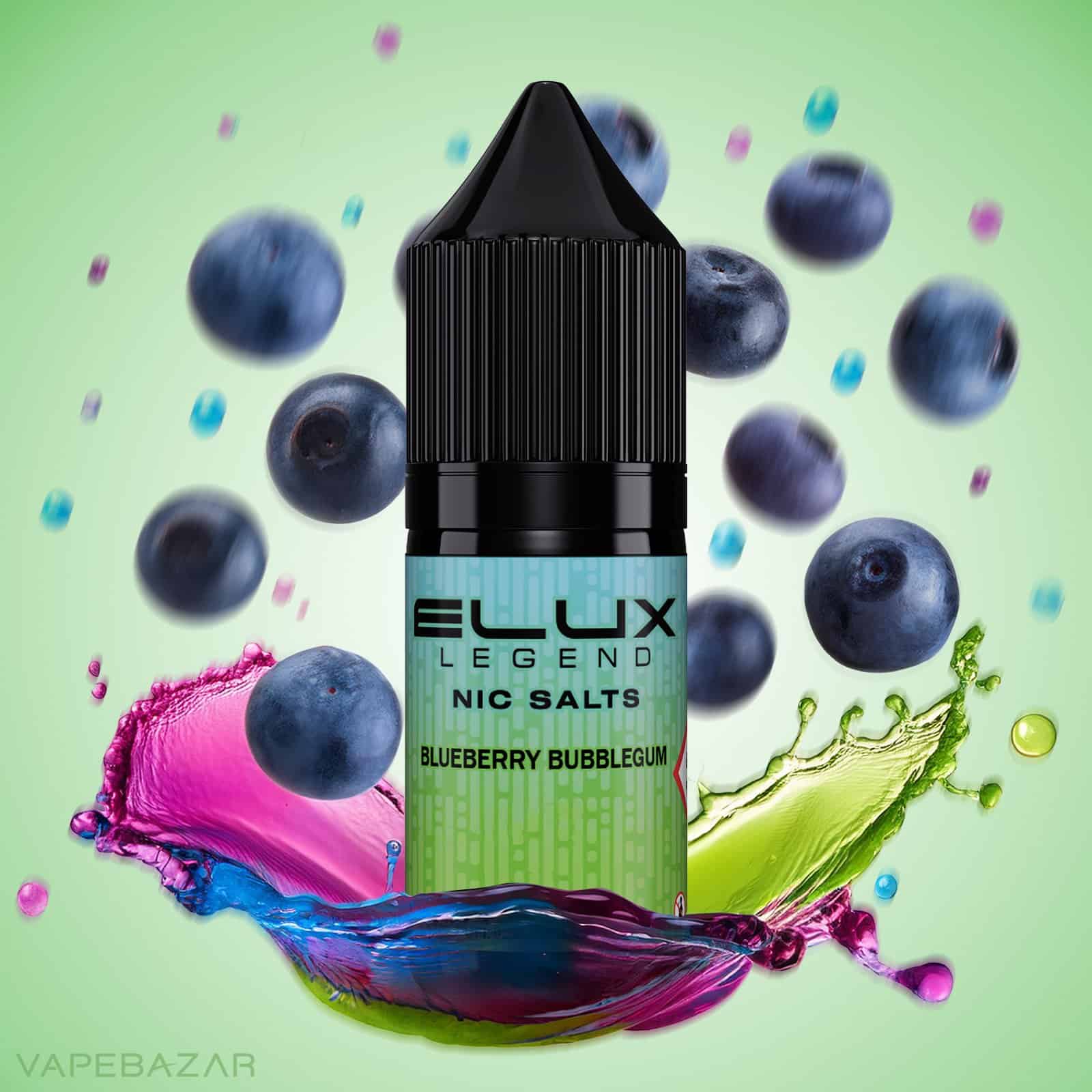 ELUX LEGEND NIC SALTS Blueberry Bubblegum | Vapebazar Elux Legend Nic Salts Blueberry Bubblegum