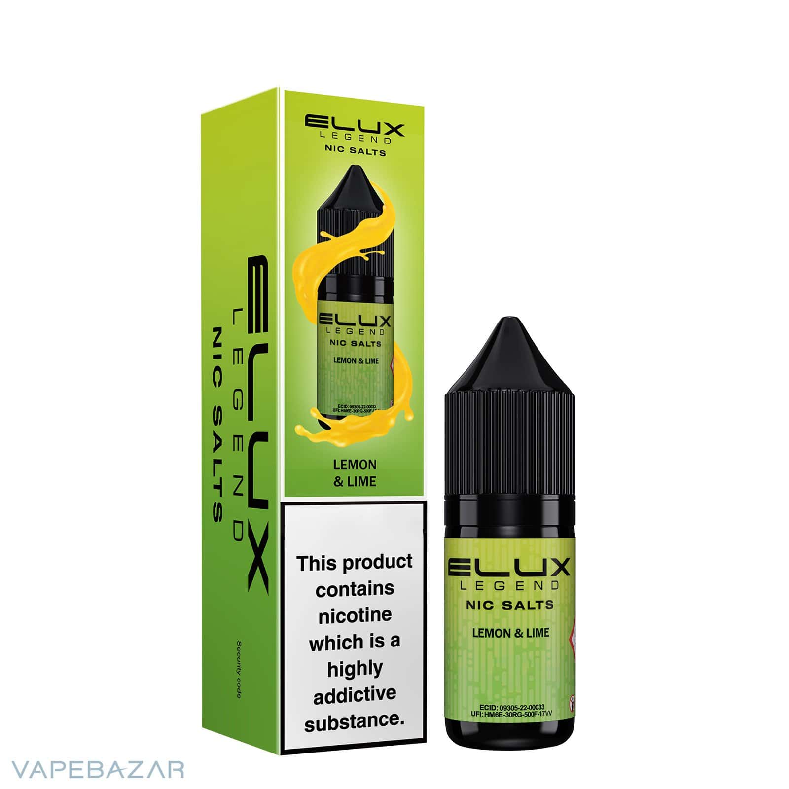 ELUX LEGEND NIC SALTS Lemon Lime 3 | Vapebazar Elux Legend Nic Salts Lemon &Amp; Lime