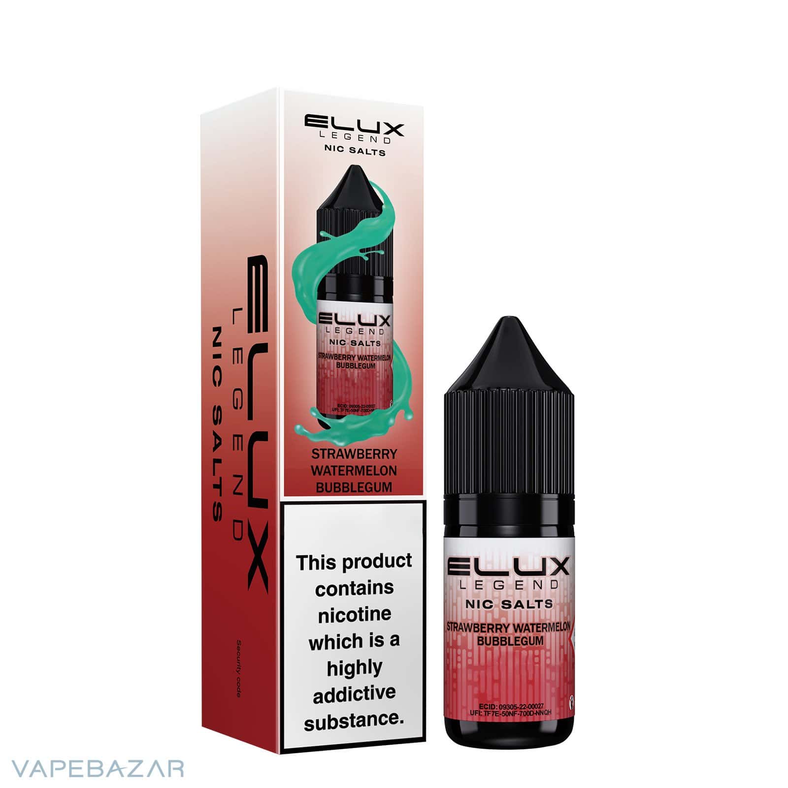 ELUX LEGEND NIC SALTS Strawberry Watermelon Bubblegum 3 | Vapebazar Elux Legend Nic Salts Strawberry Watermelon Bubblegum