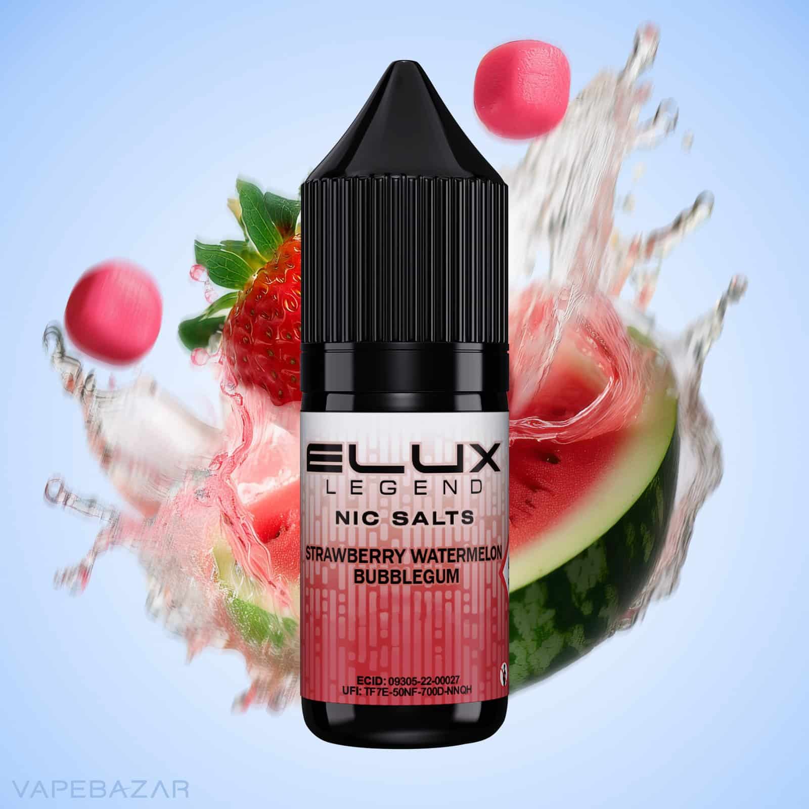 ELUX LEGEND NIC SALTS Strawberry Watermelon Bubblegum | Vapebazar Elux Legend Nic Salts Strawberry Watermelon Bubblegum