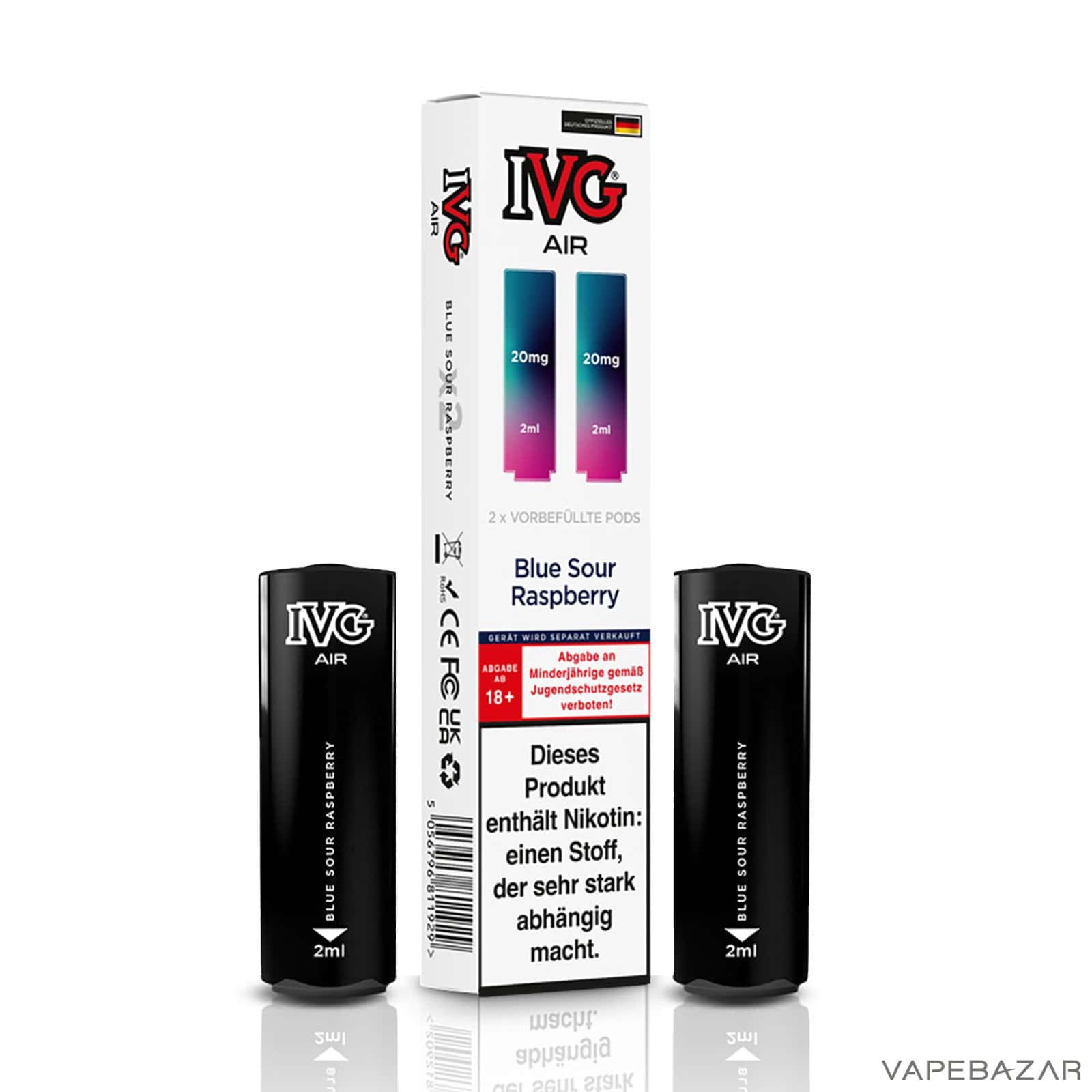 IVG Air Pods Blue Sour Raspberry 3 | Vapebazar Ivg Air Pods Blue Sour Raspberry