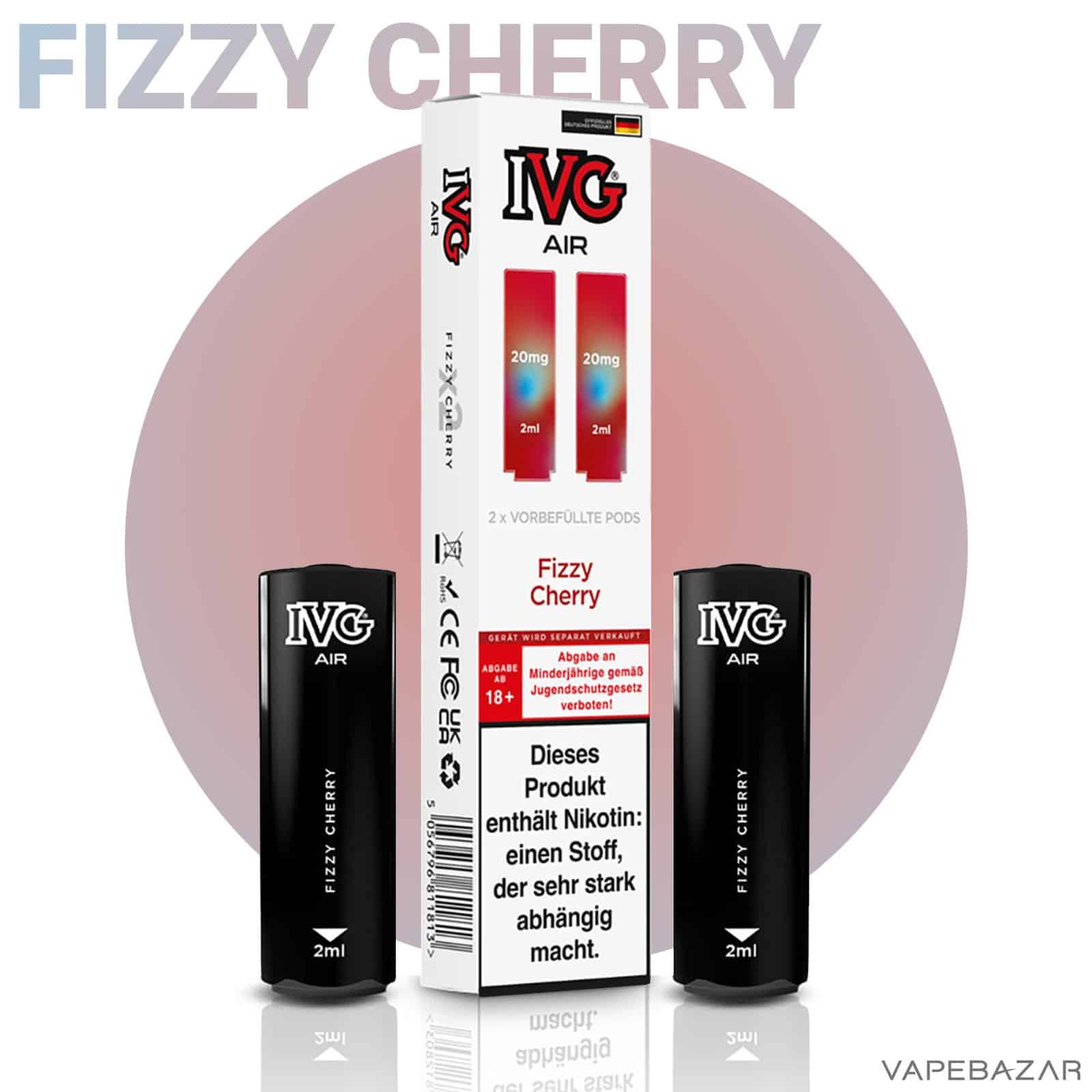 IVG Air Pods Fizzy Cherry 2 | Vapebazar Ivg Air Pods Fizzy Cherry