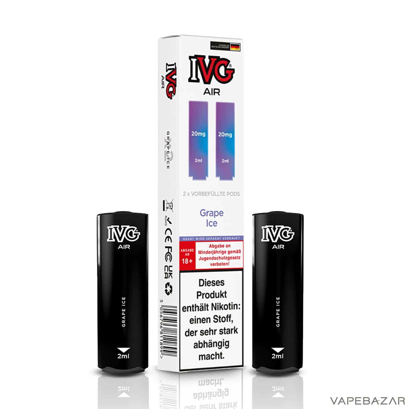 IVG Air Pods Grape Ice 3 | Vapebazar Ivg Air Pods Grape Ice