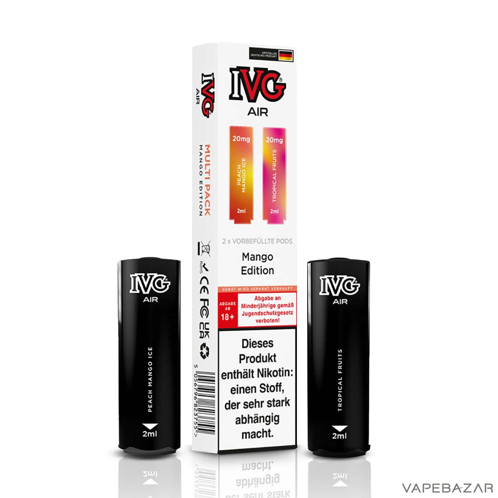 IVG Air Pods Mango Edition Multiflavorpack 3 | Vapebazar Ivg Air Pods Mango Edition Multiflavorpack