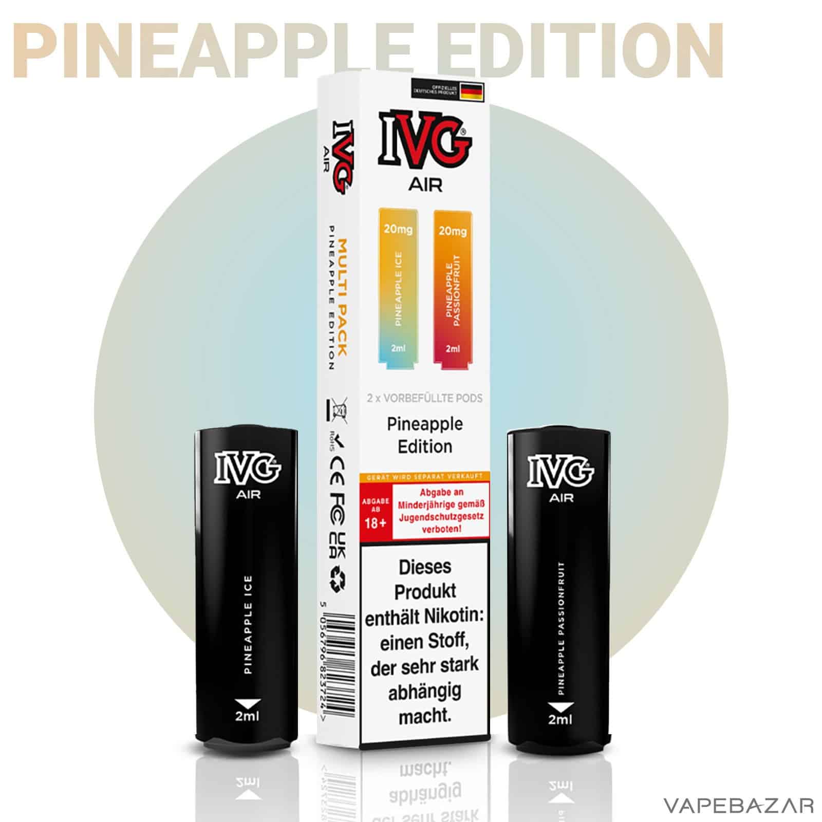 IVG Air Pods Pineapple Edition Multiflavorpack 2 | Vapebazar Ivg Air Pods Pineapple Edition Multiflavorpack