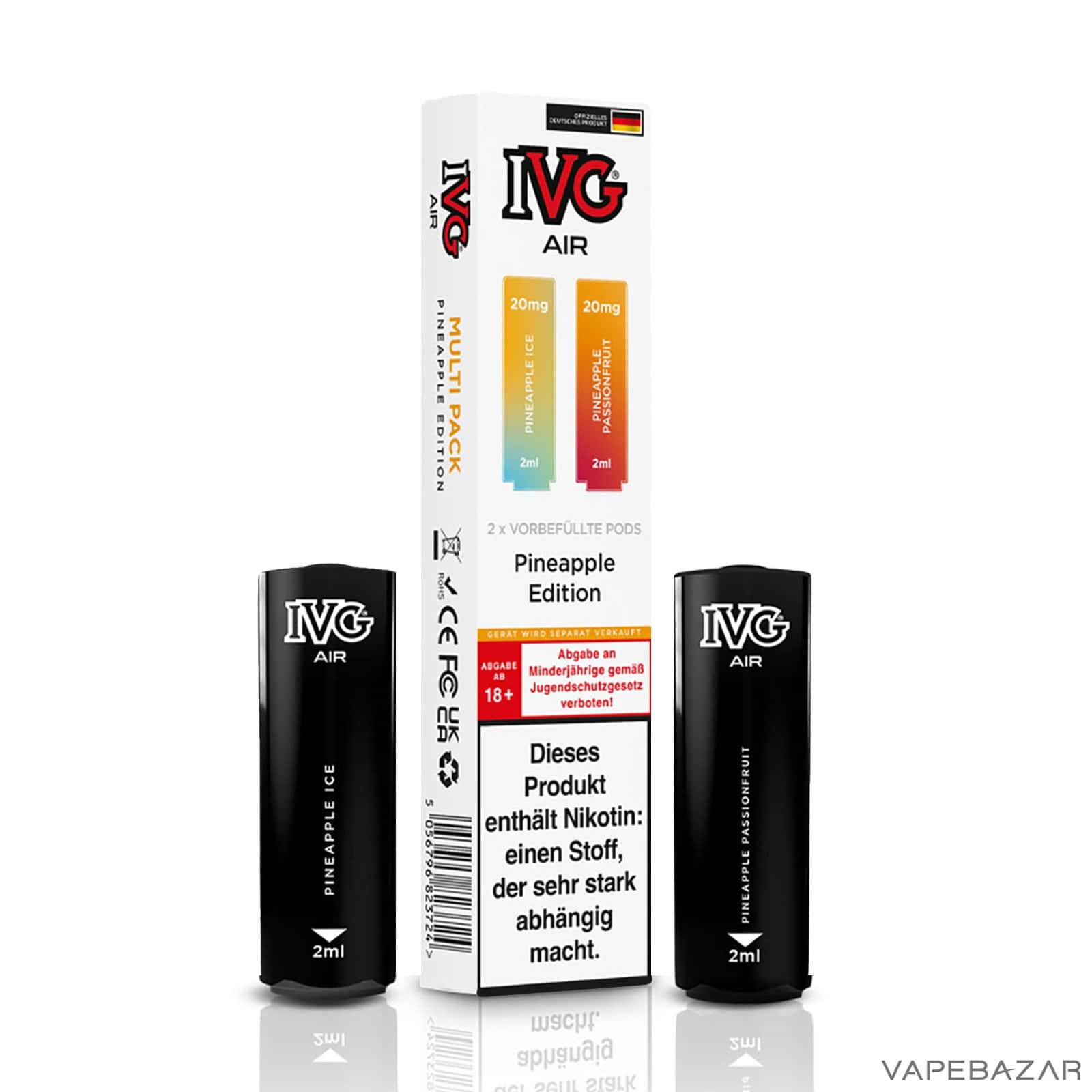 IVG Air Pods Pineapple Edition Multiflavorpack 3 | Vapebazar Ivg Air Pods Pineapple Edition Multiflavorpack