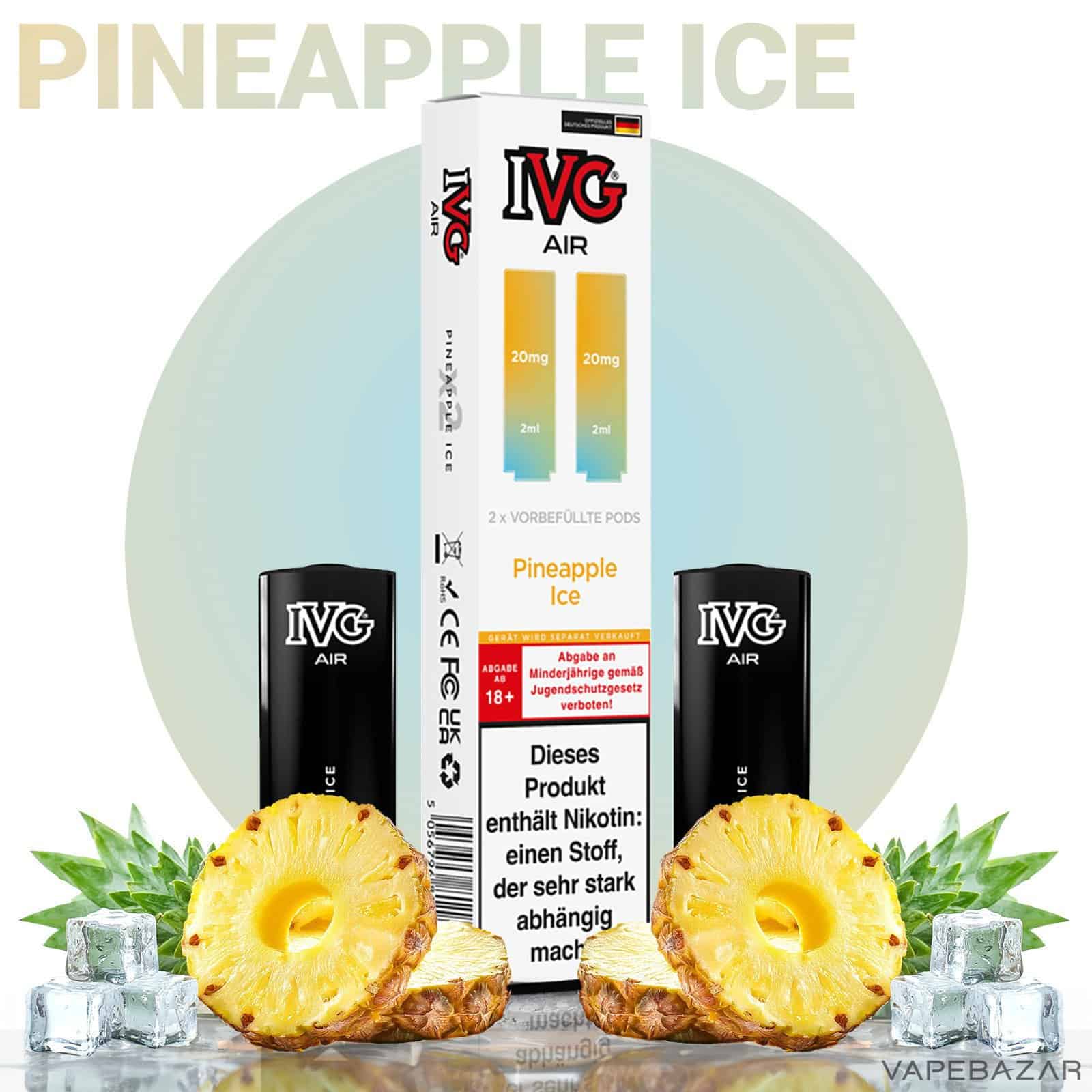 IVG Air Pods Pineapple Ice | Vapebazar Ivg Air Pods Pineapple Ice