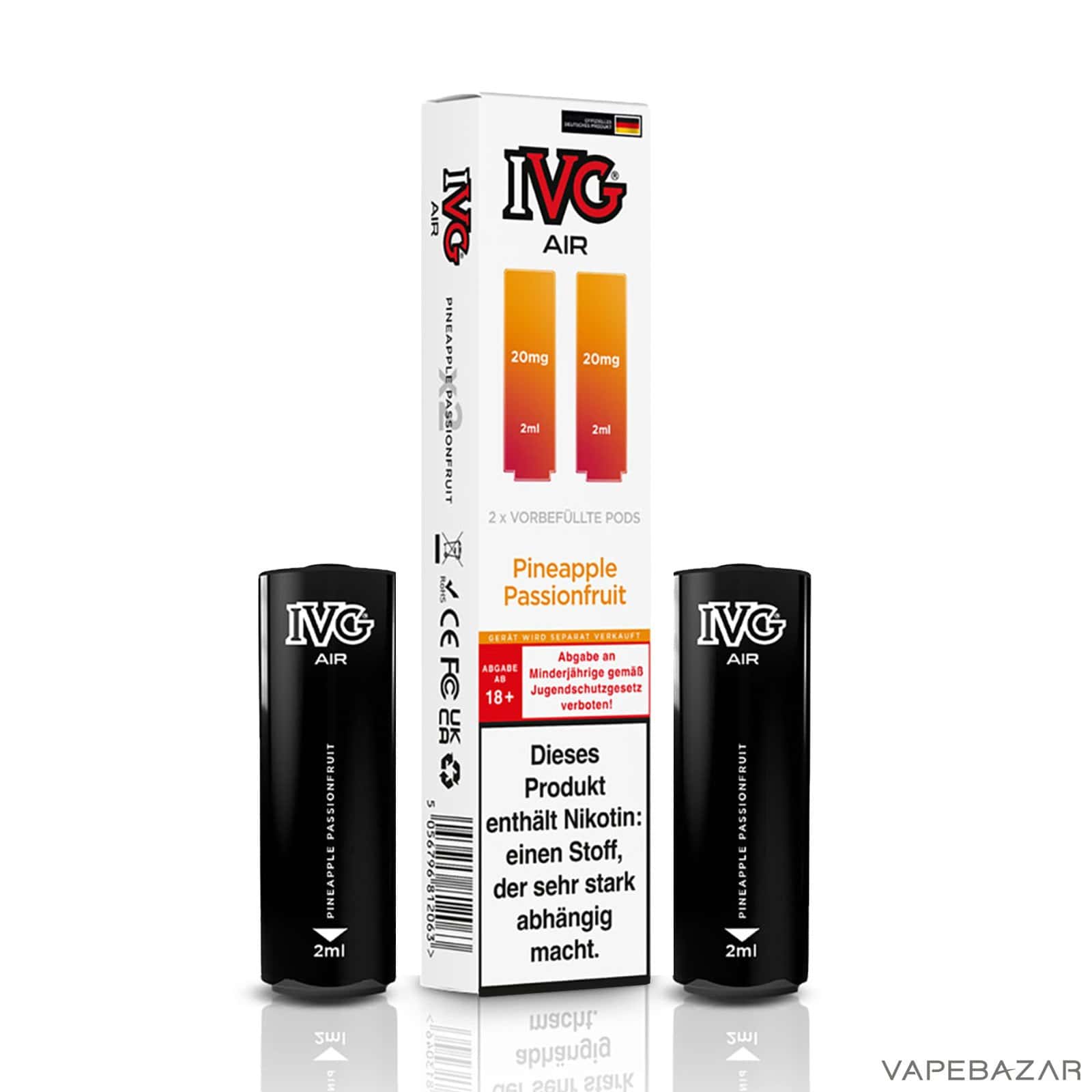 IVG Air Pods Pineapple Passionfruit 3 | Vapebazar Ivg Air Pods Pineapple Passionfruit
