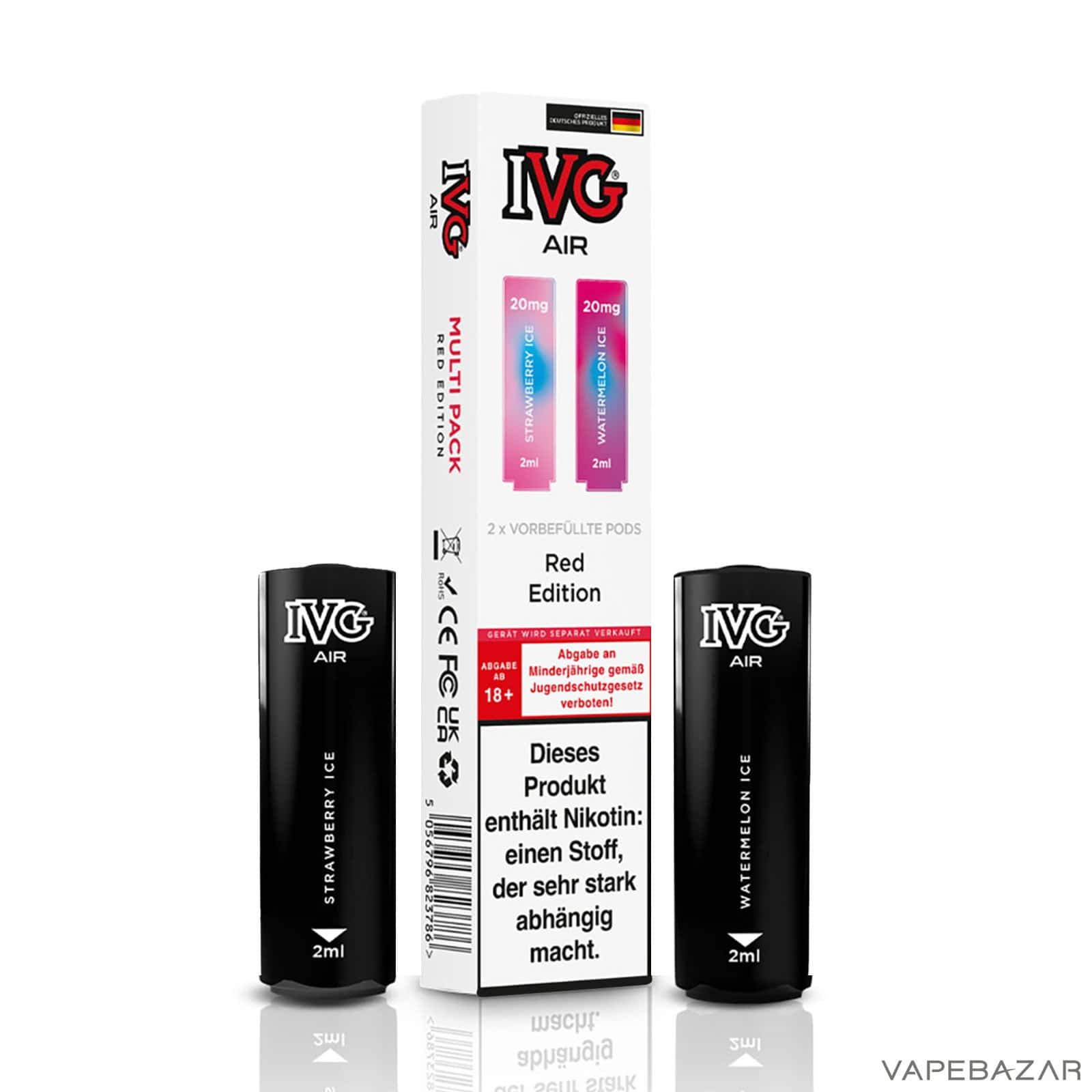 IVG Air Pods Red Edition Multiflavorpack 3 | Vapebazar Ivg Air Pods Red Edition Multiflavorpack