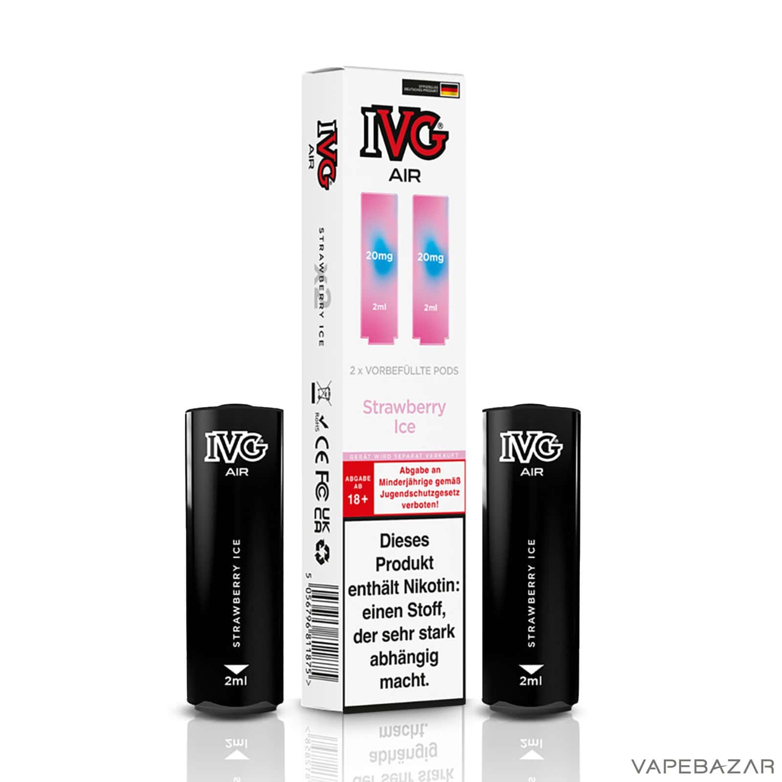 IVG Air Pods Strawberry Ice 3 | Vapebazar Ivg Air Pods Strawberry Ice