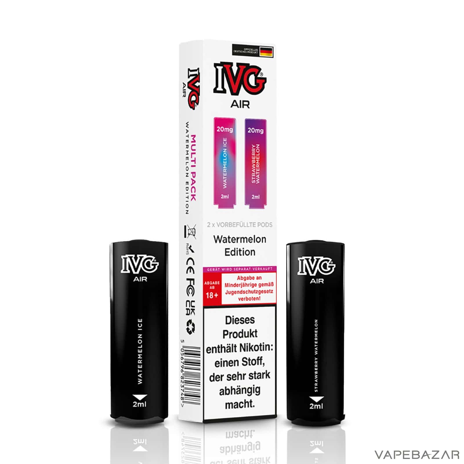 IVG Air Pods Watermelon Edition Multiflavorpack 3 | Vapebazar Ivg Air Pods Watermelon Edition Multiflavorpack