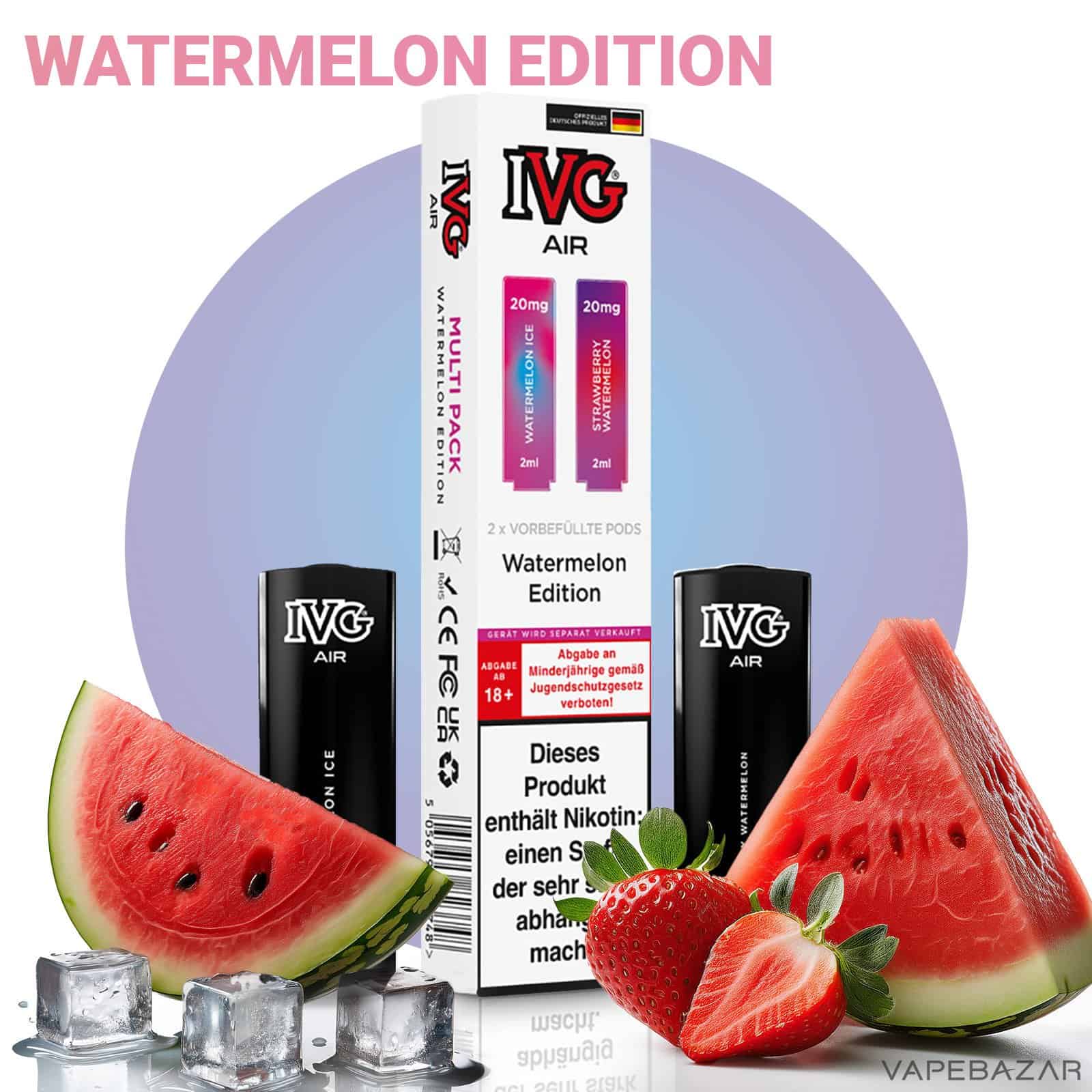 IVG Air Pods Watermelon Edition Multiflavorpack | Vapebazar Ivg Air Pods Watermelon Edition Multiflavorpack