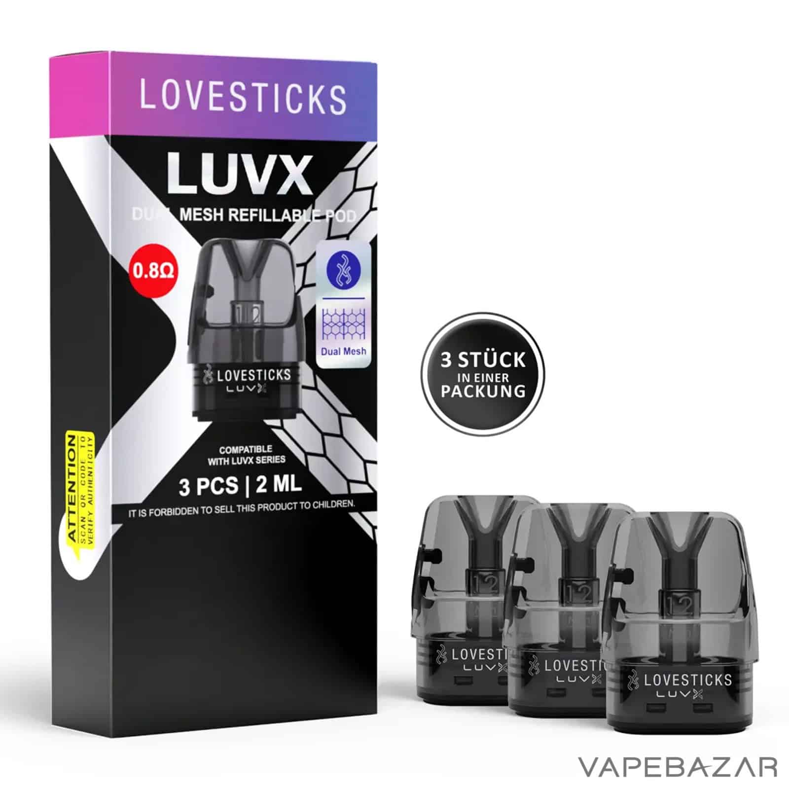Lovesticks Luvx Pods 1 | Vapebazar Lovesticks Luvx Refillable Pods