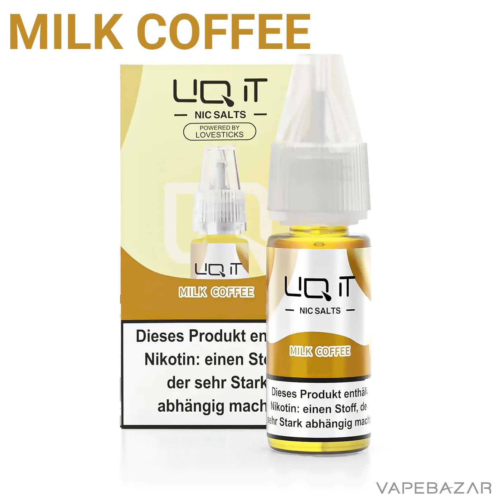 Liq it Liquid Milk Coffee 2 | Vapebazar Lovesticks Liq It Liquid - Milk Coffee