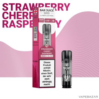 Bar Juice Pods Strawberry Cherry Raspberry