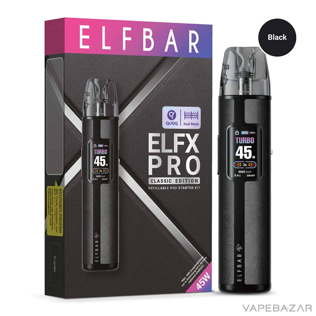 Elf Bar ELFX PRO Black 3 | Vapebazar Elf Bar Elfx Pro - Cowboy Brown