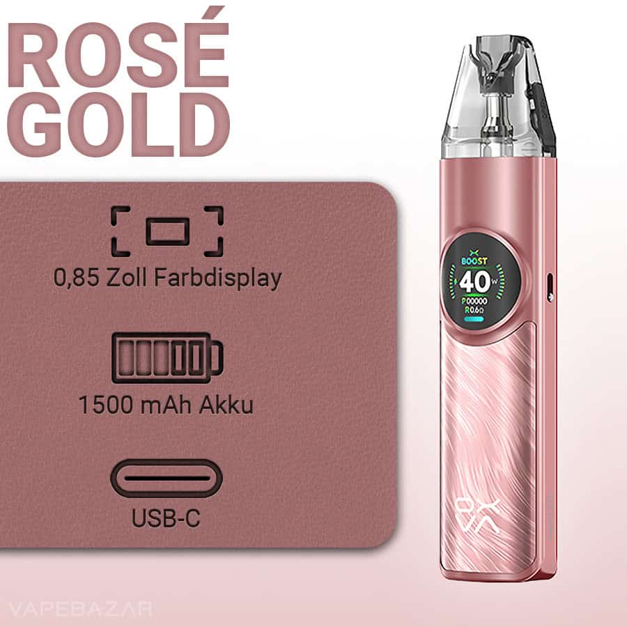 Oxva Nexlim Pod Kit Power Rose Gold 2 | Vapebazar Elf Bar Elfx Pro - Black