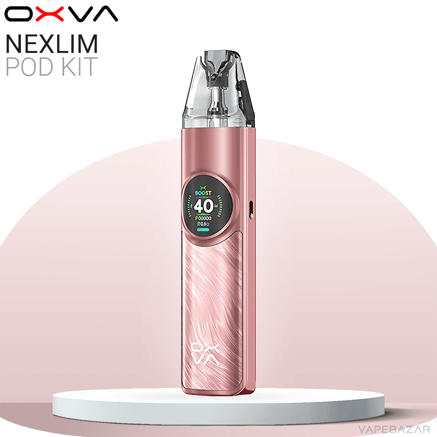 Oxva Nexlim Pod Kit Rose Gold | Vapebazar Oxva Nexlim Pod Kit Rosé Gold