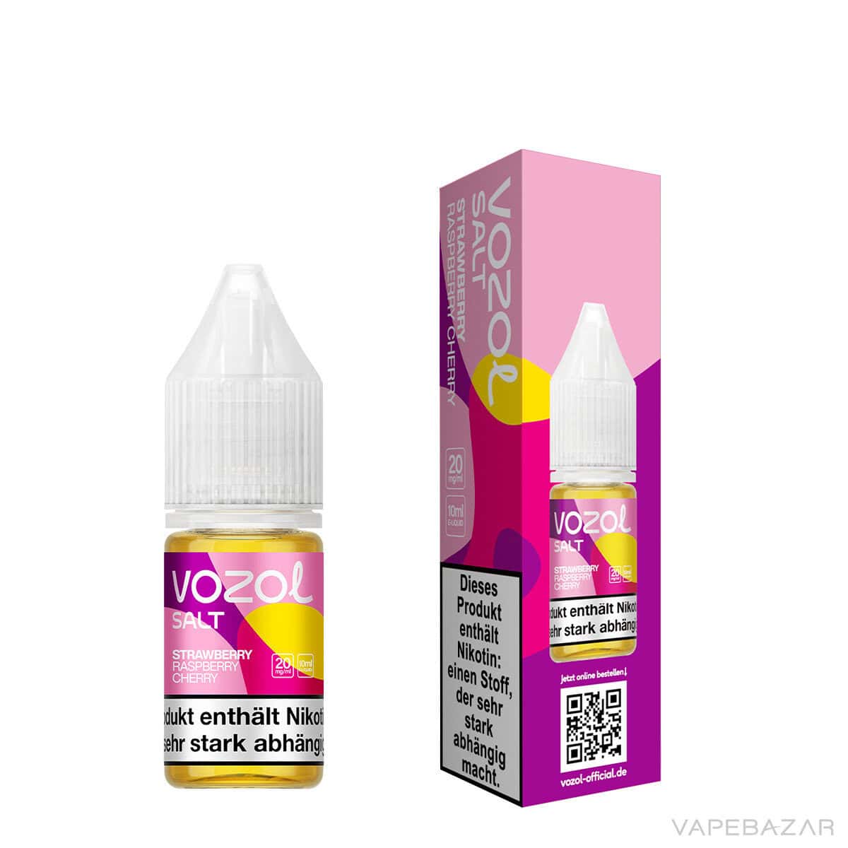 Vozol Liquid Strawberry Raspberry Cherry 3 | Vapebazar Vozol Liquid - Fruit Mix