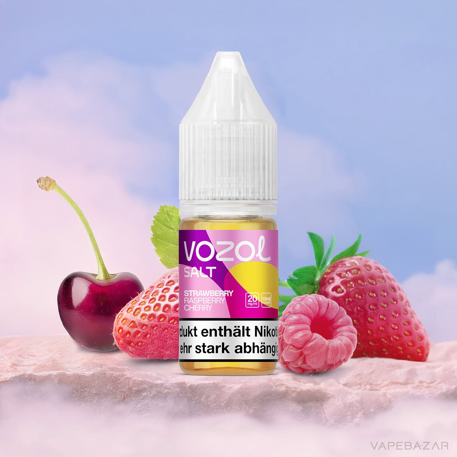 Vozol Liquid Strawberry Raspberry Cherry | Vapebazar Vozol Liquid Strawberry Raspberry Cherry