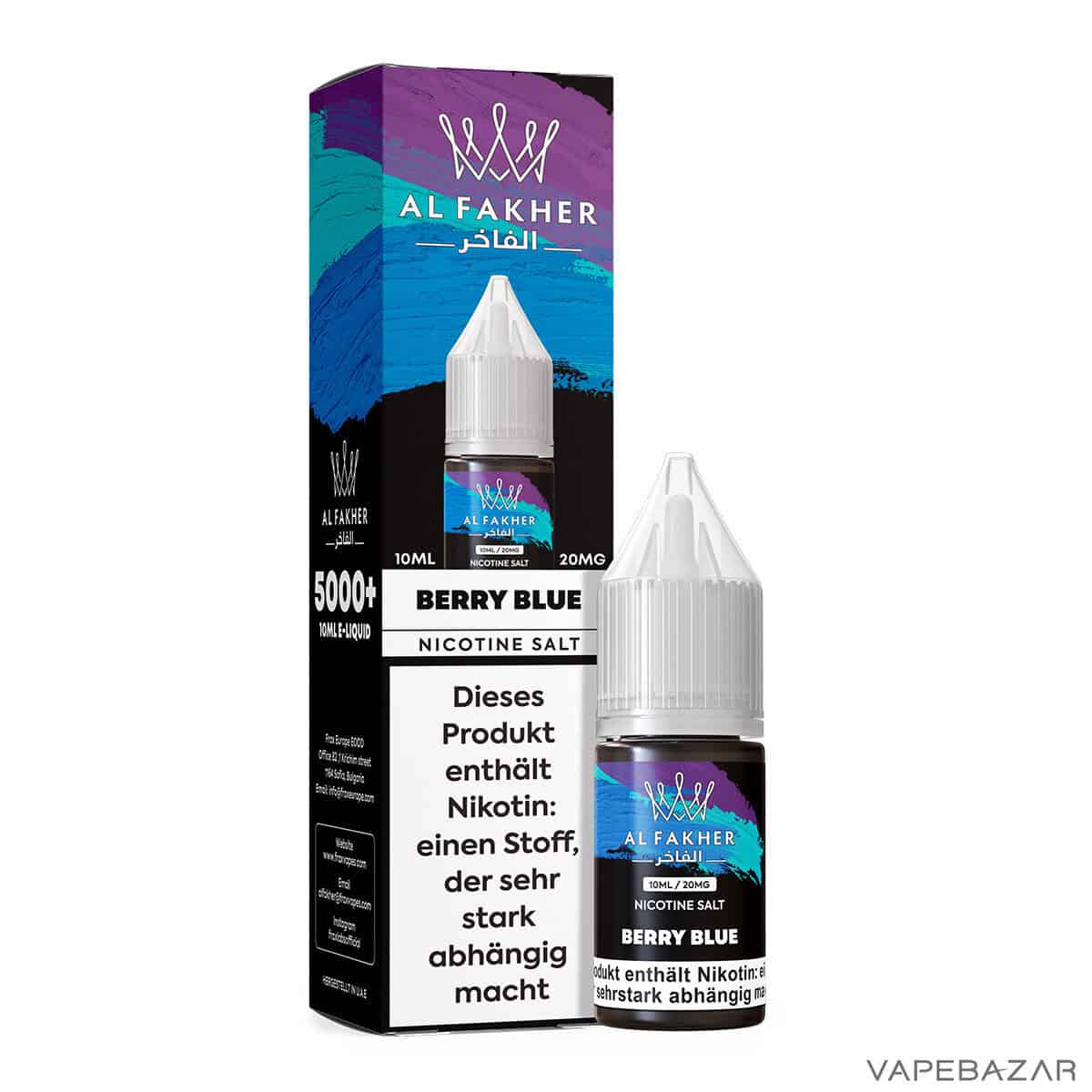 Al Fakher Liquid Berry Blue 3 | Vapebazar Al Fakher Liquid - Pineapple Ice