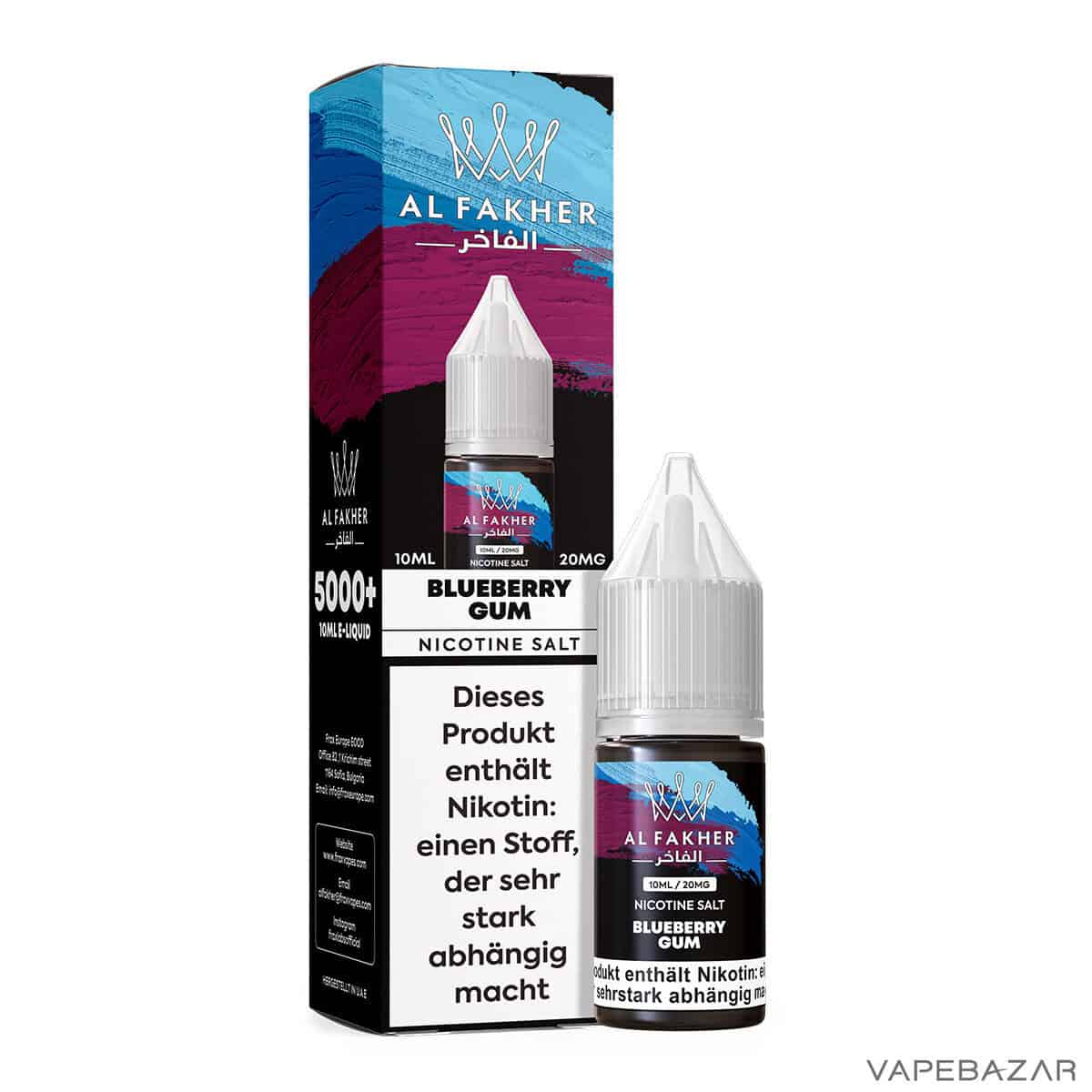 Al Fakher Liquid Blueberry Gum 3 | Vapebazar Al Fakher Liquid - Pineapple Ice