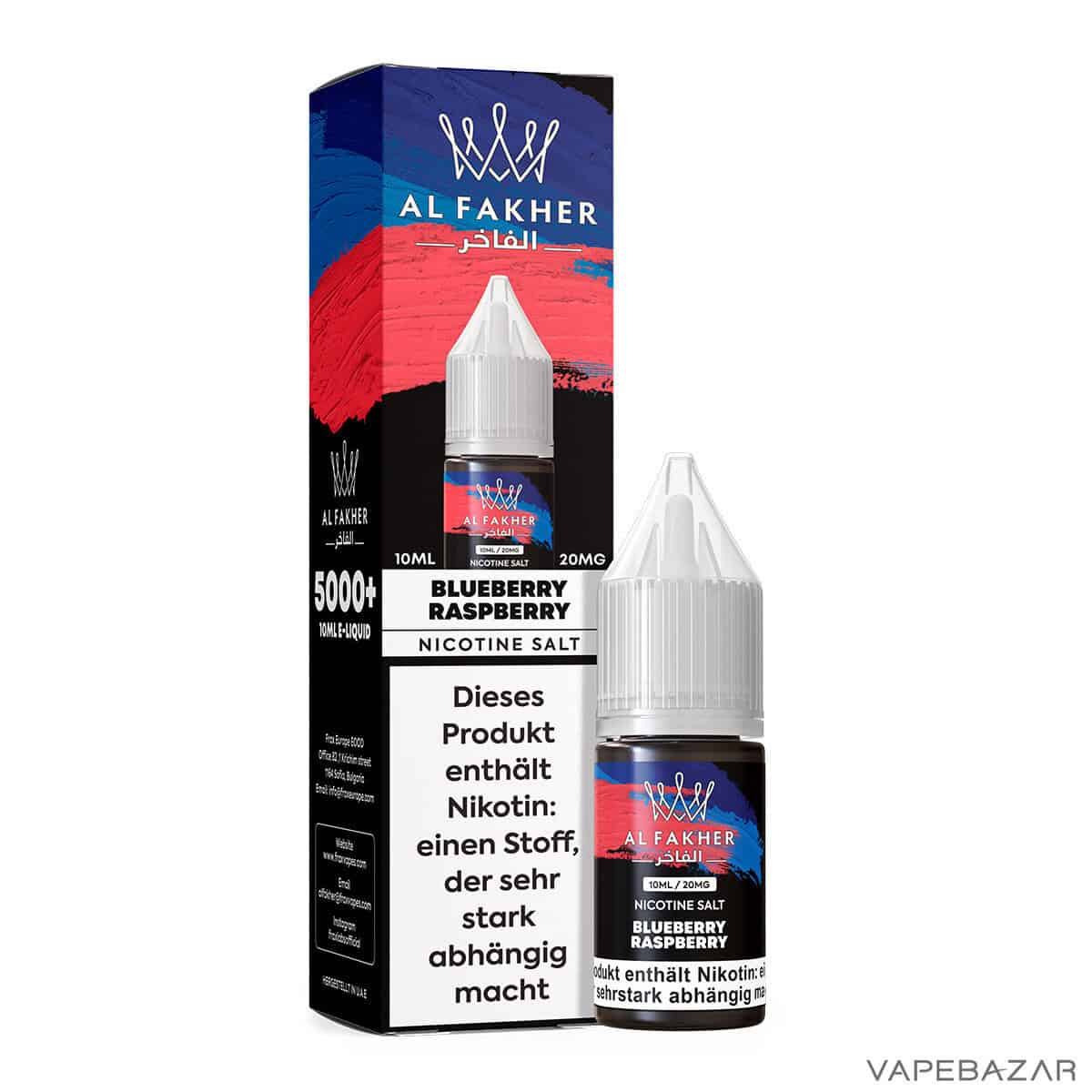 Al Fakher Liquid Blueberry Raspberry 3 | Vapebazar Al Fakher Liquid - Pineapple Ice