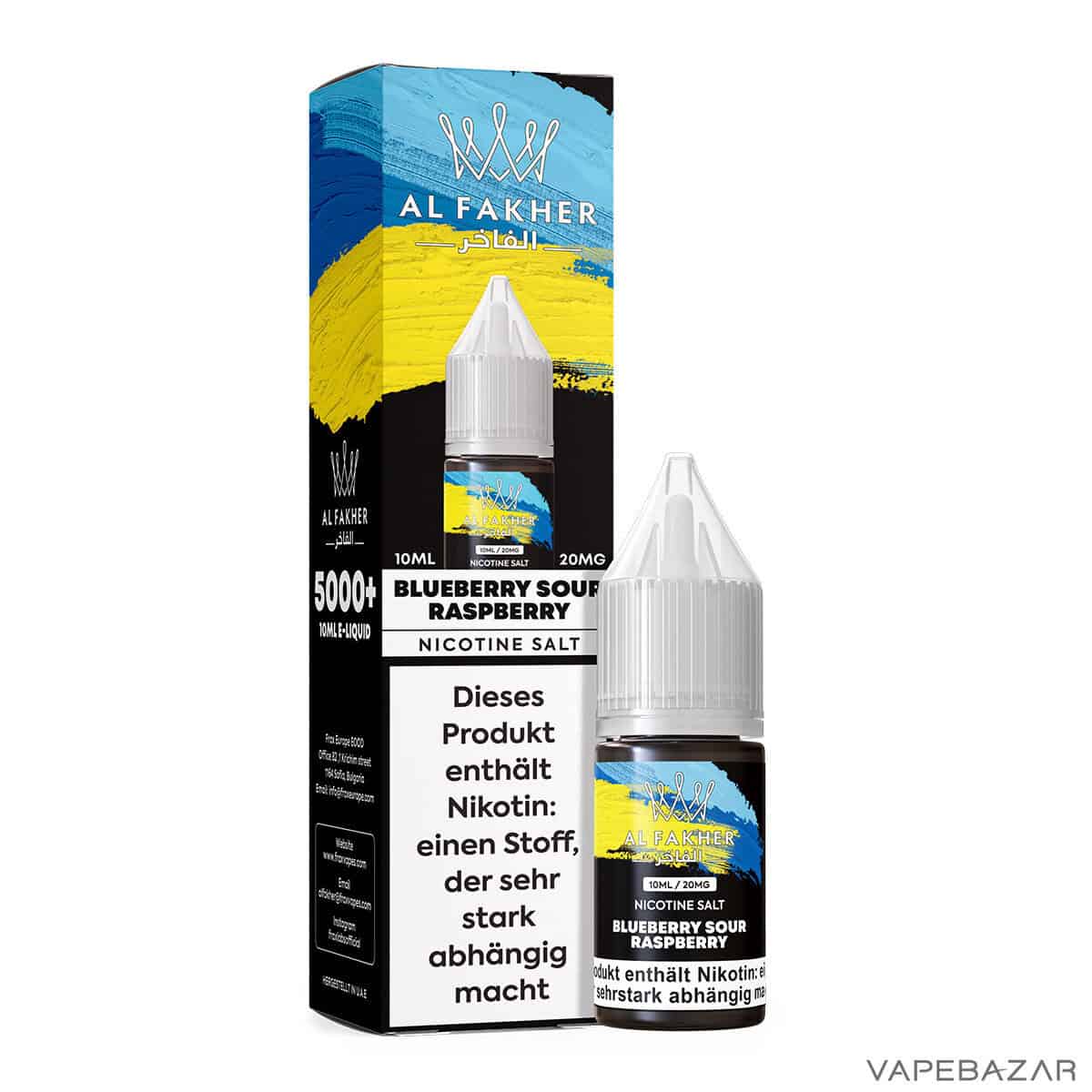 Al Fakher Liquid Blueberry Sour Raspberry 3 | Vapebazar Al Fakher Liquid - Pineapple Ice