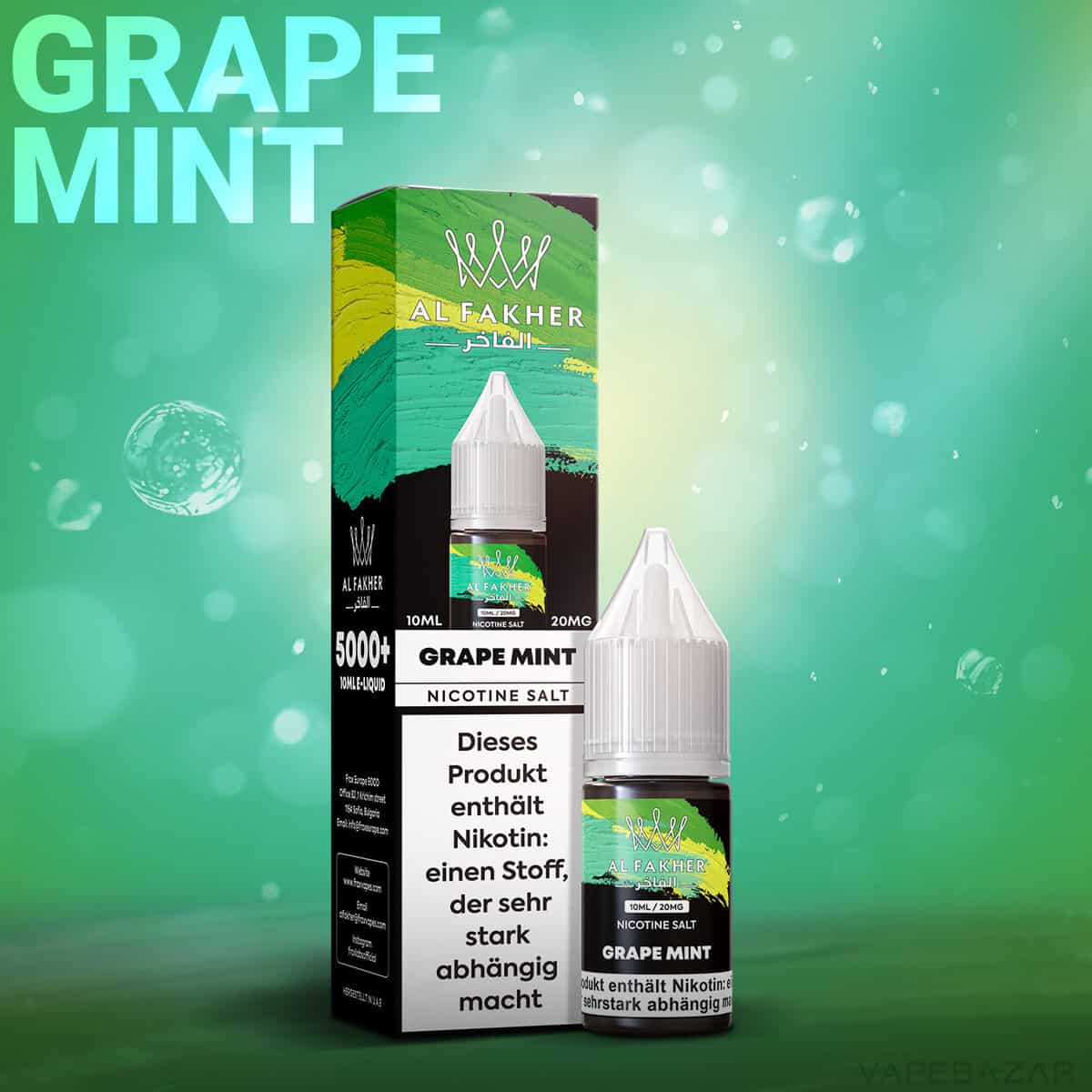 Al Fakher Liquid Grape Mint 2 | Vapebazar Al Fakher Liquid - Pineapple Ice