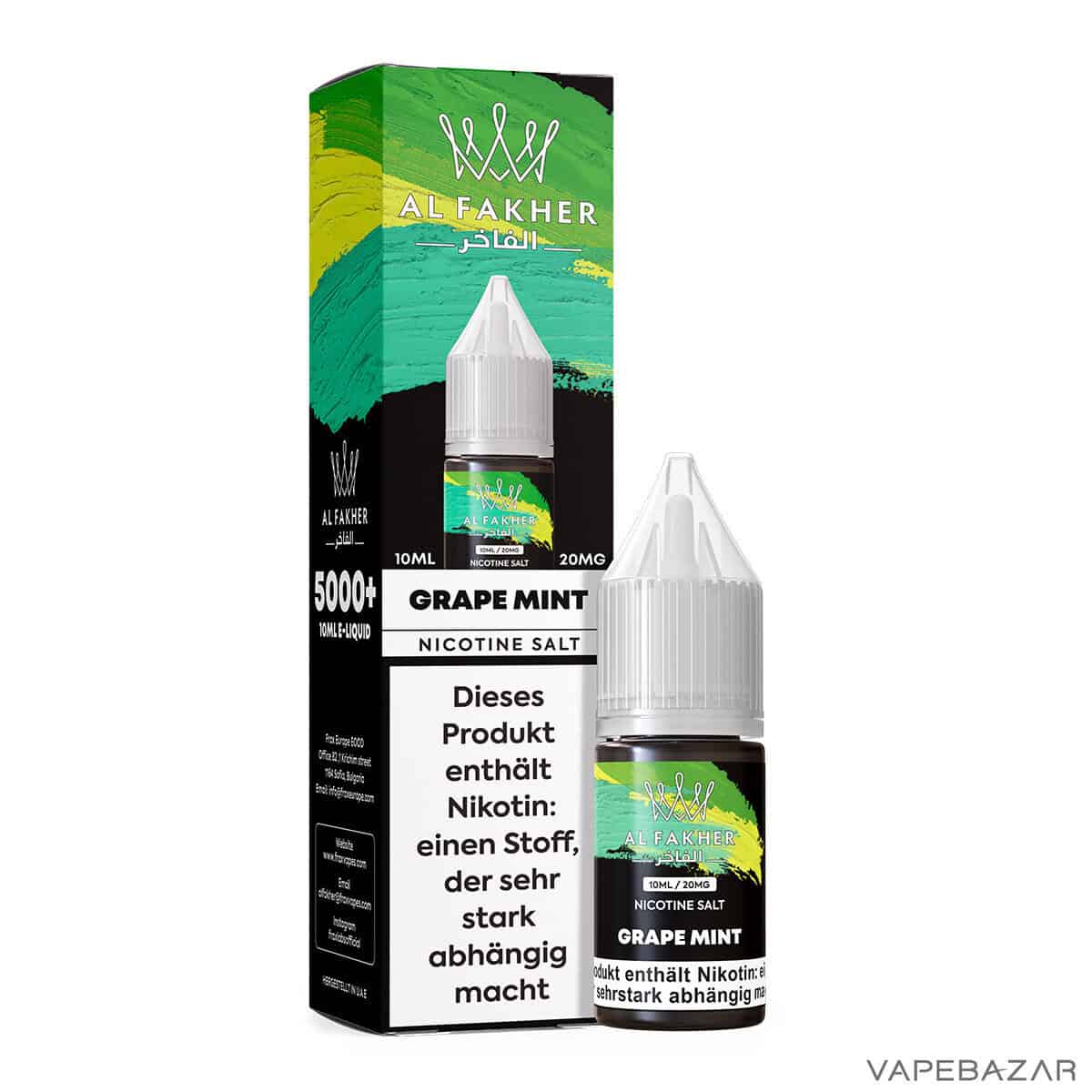 Al Fakher Liquid Grape Mint 3 | Vapebazar Al Fakher Liquid - Pineapple Ice