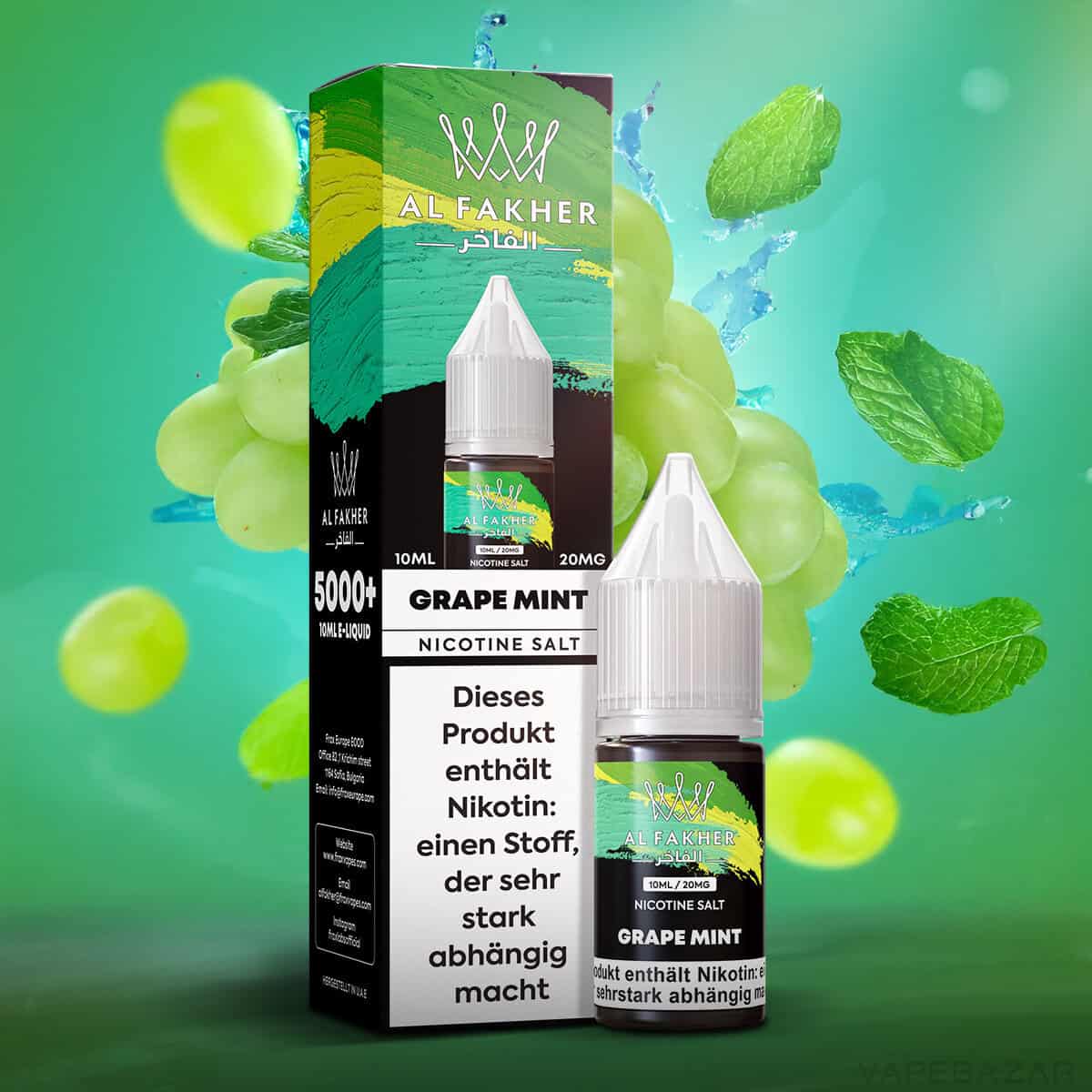 Al Fakher Liquid Grape Mint | Vapebazar Al Fakher Liquid Grape Mint