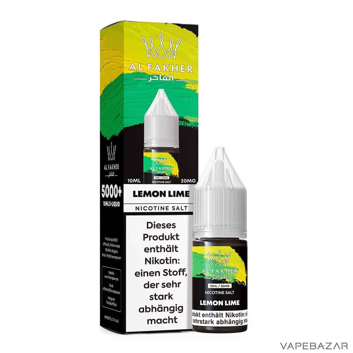 Al Fakher Liquid Lemon Lime 3 | Vapebazar Al Fakher Liquid - Pineapple Ice