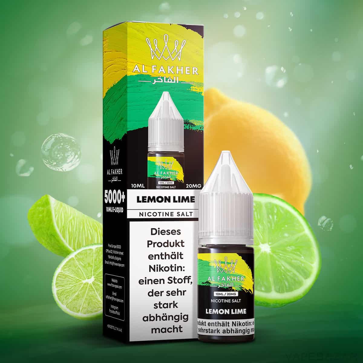 Al Fakher Liquid Lemon Lime | Vapebazar Al Fakher Liquid Lemon Lime