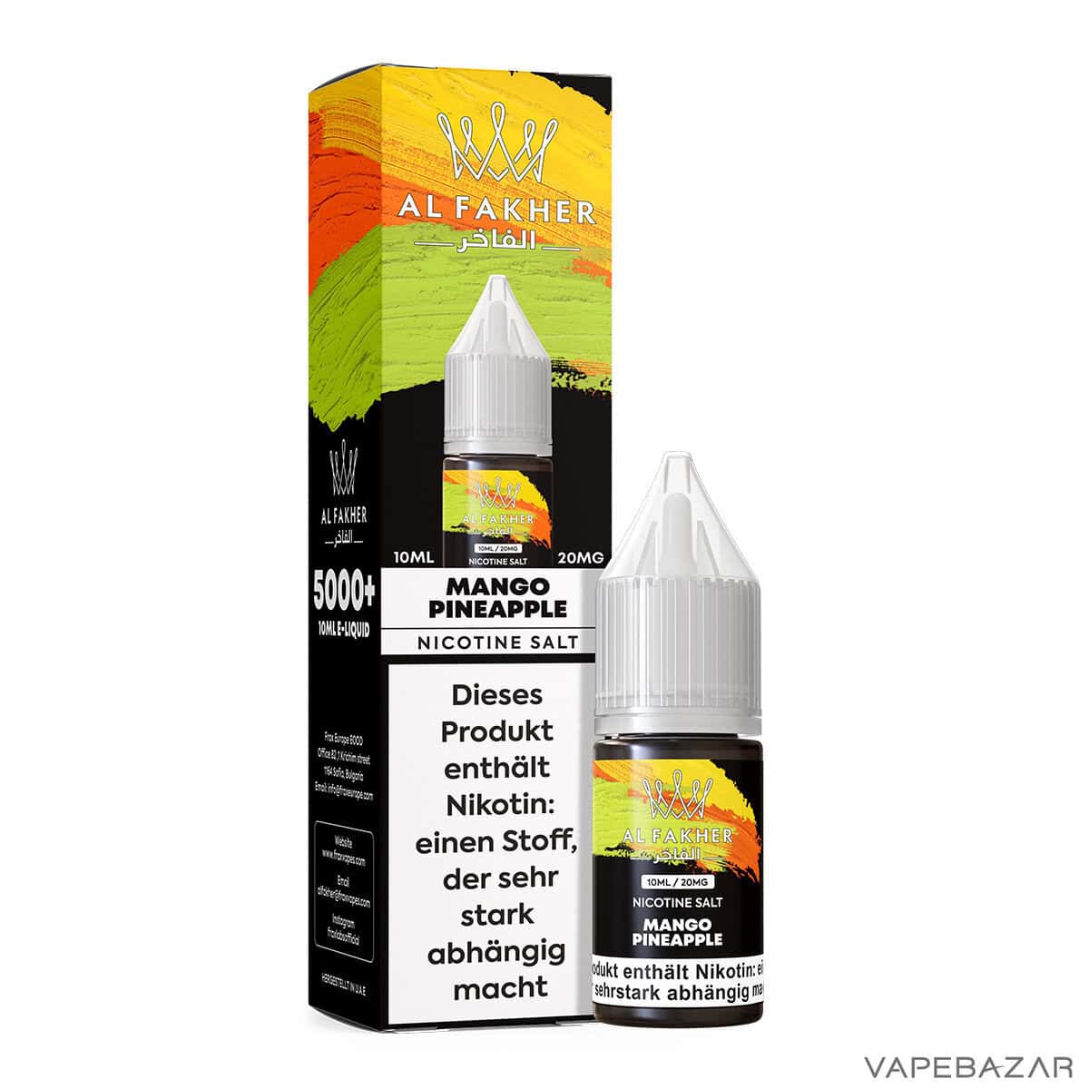 Al Fakher Liquid Mango Pineapple 3 | Vapebazar Al Fakher Liquid - Pineapple Ice