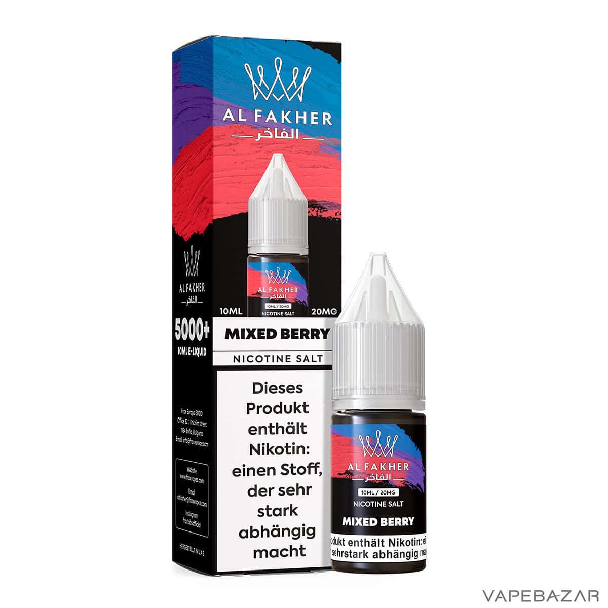 Al Fakher Liquid Mixed Berry 3 | Vapebazar Al Fakher Liquid - Pineapple Ice