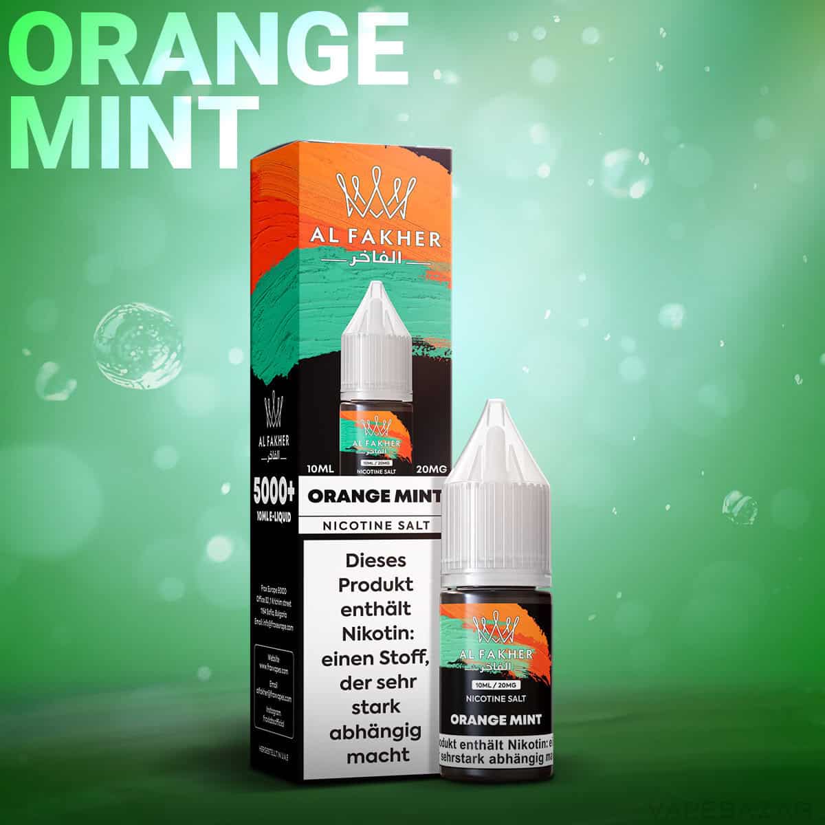 Al Fakher Liquid Orange Mint 2 | Vapebazar Al Fakher Liquid - Pineapple Ice