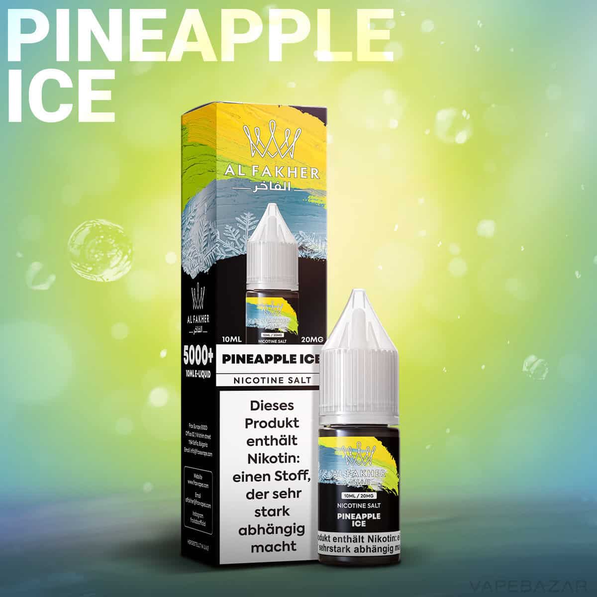 Al Fakher Liquid Pineapple Ice 2 | Vapebazar Al Fakher Liquid - Pineapple Ice