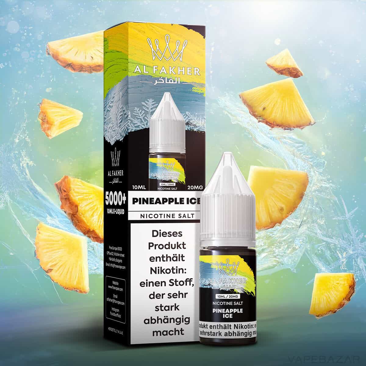 Al Fakher Liquid Pineapple Ice | Vapebazar Al Fakher Liquid Pineapple Ice