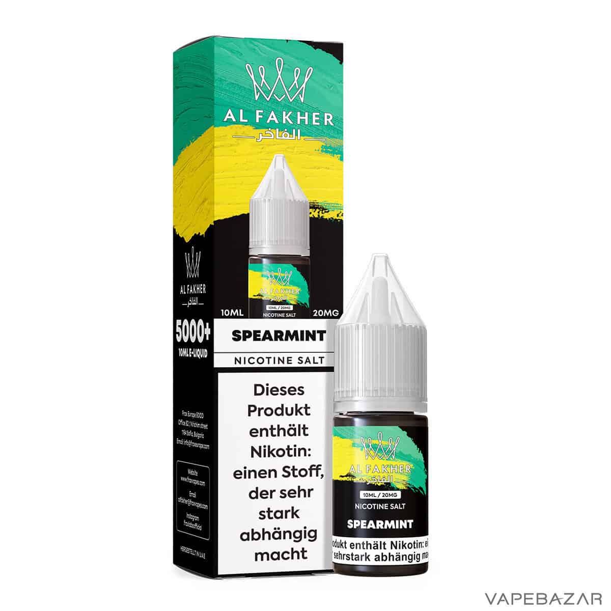 Al Fakher Liquid Spearmint 3 | Vapebazar Al Fakher Liquid - Pineapple Ice