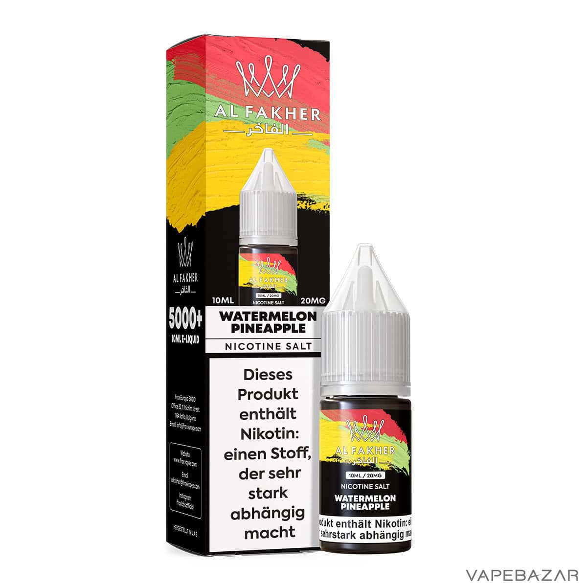 Al Fakher Liquid Watermelon Pineapple 3 | Vapebazar Al Fakher Liquid - Pineapple Ice