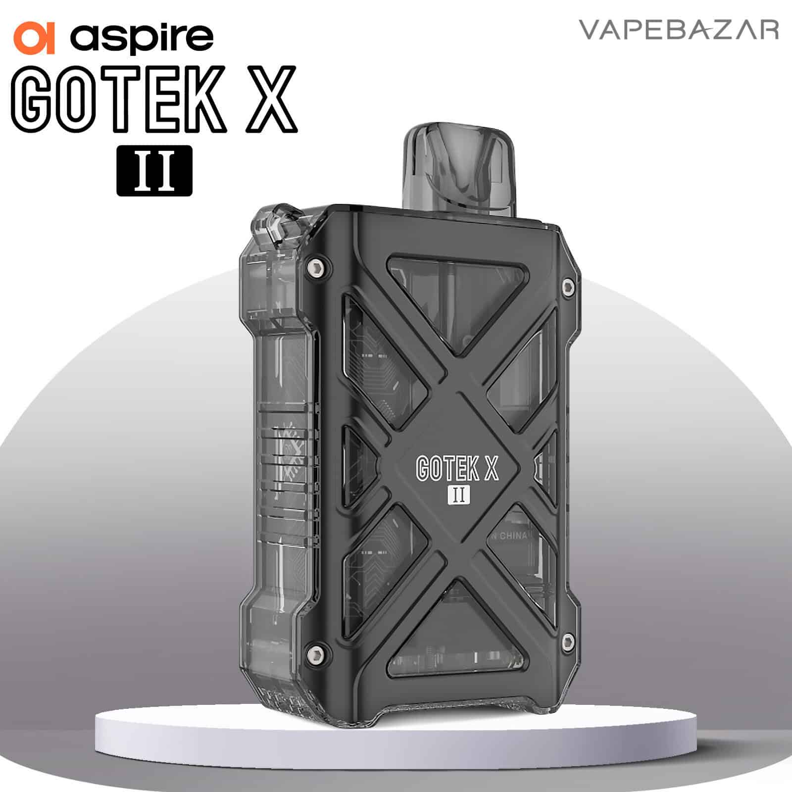 Black | Vapebazar Aspire Gotek X Ii