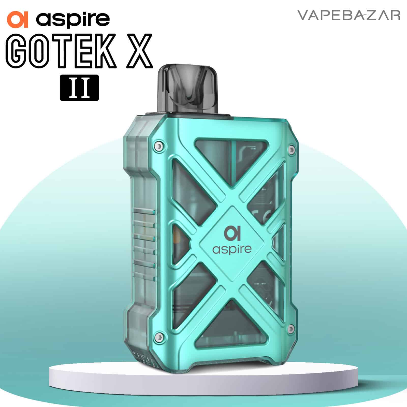 Cyan | Vapebazar Aspire Gotek X Ii Cyan