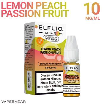 Elfliq Nikotinsalz Liquid – Lemon Peach Passion Fruit 10mg/ml Nikotin
