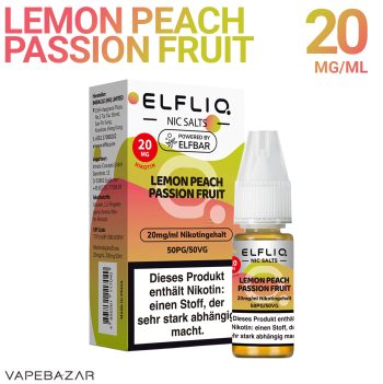Elfliq Nikotinsalz Liquid – Lemon Peach Passion Fruit 20mg/ml Nikotin