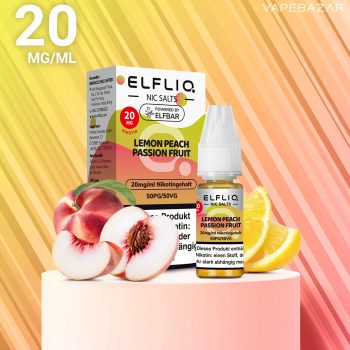 Elfliq Nic Salts Lemon Peach Passion Fruit 20mg