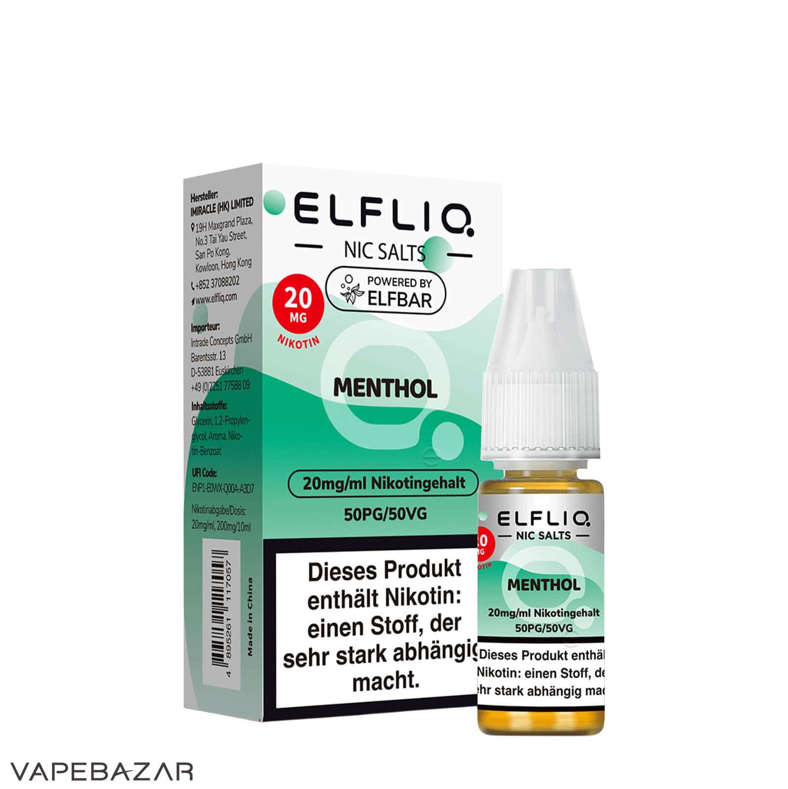 Elfliq Nic Salts Menthol 20mg 3 | Vapebazar Elfliq Nikotinsalz Liquid – Tropical Fruit 20Mg/Ml Nikotin