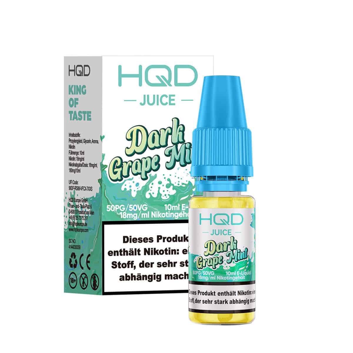HQD Juice Dark Grape Mint 3 | Vapebazar Hqd Juice Liquid - Watermelon - 18 Mg/Ml Nikotin
