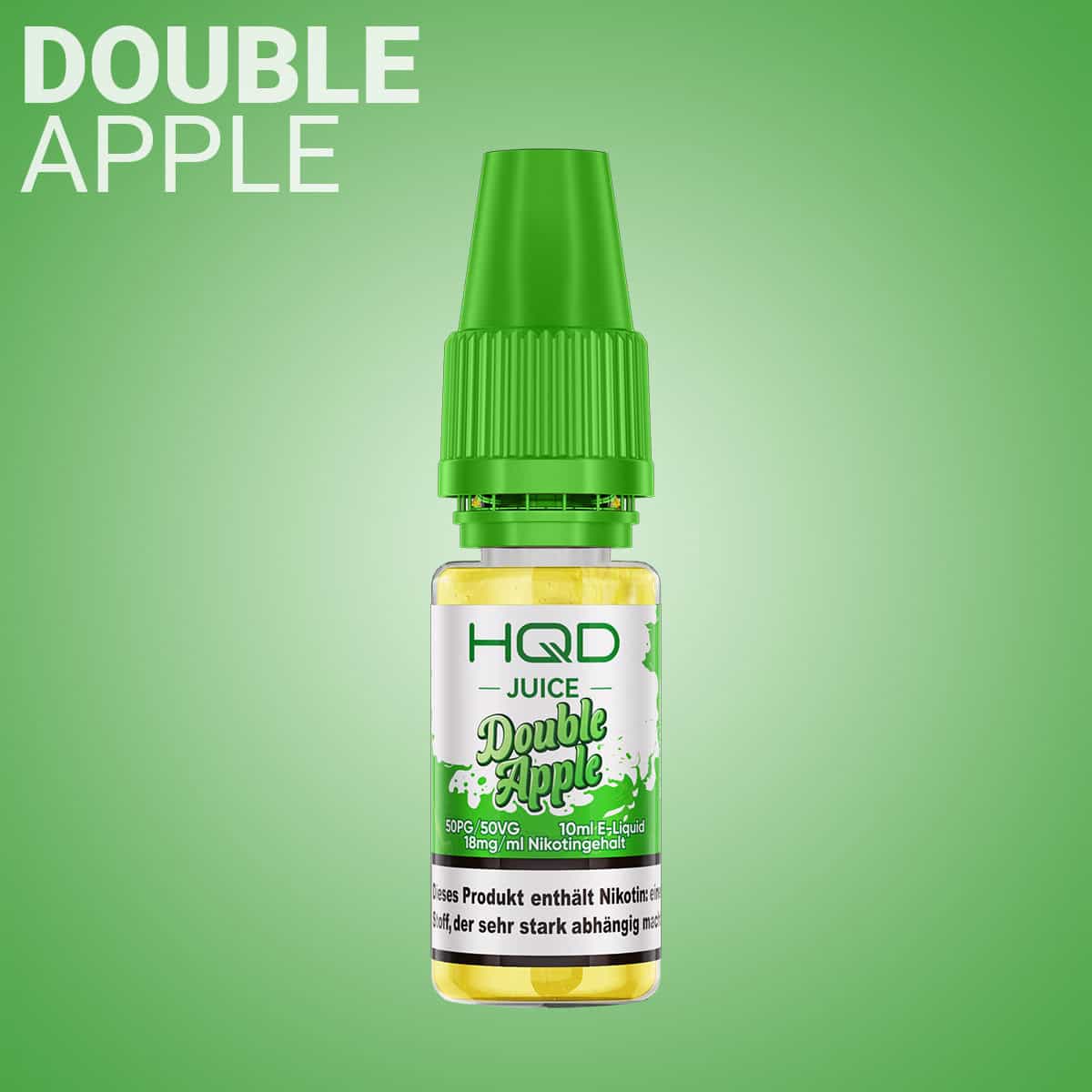 HQD Juice Double Apple 2 | Vapebazar Hqd Juice Liquid - Watermelon - 18 Mg/Ml Nikotin