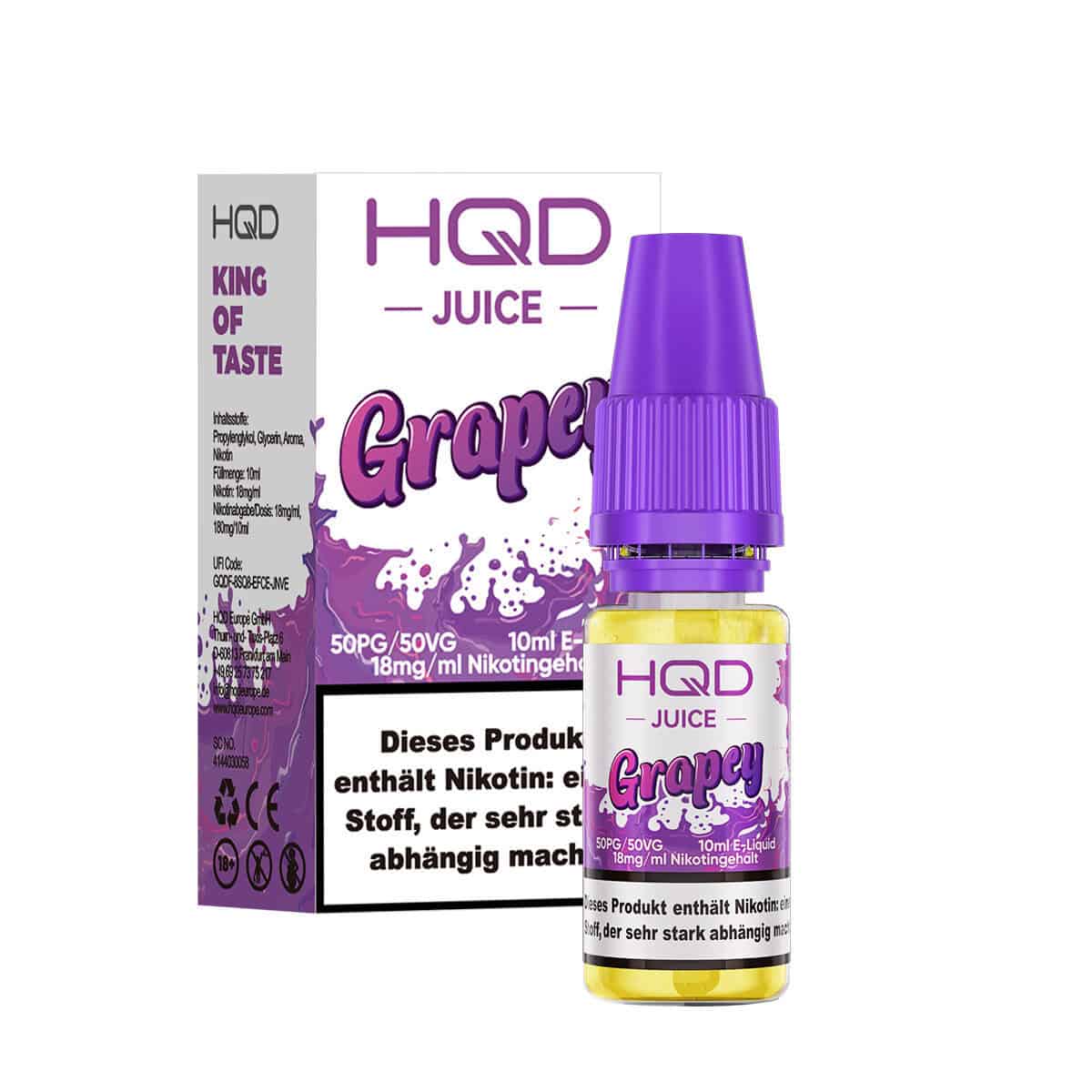 HQD Juice Grapey 3 | Vapebazar Hqd Juice Liquid - Watermelon - 18 Mg/Ml Nikotin