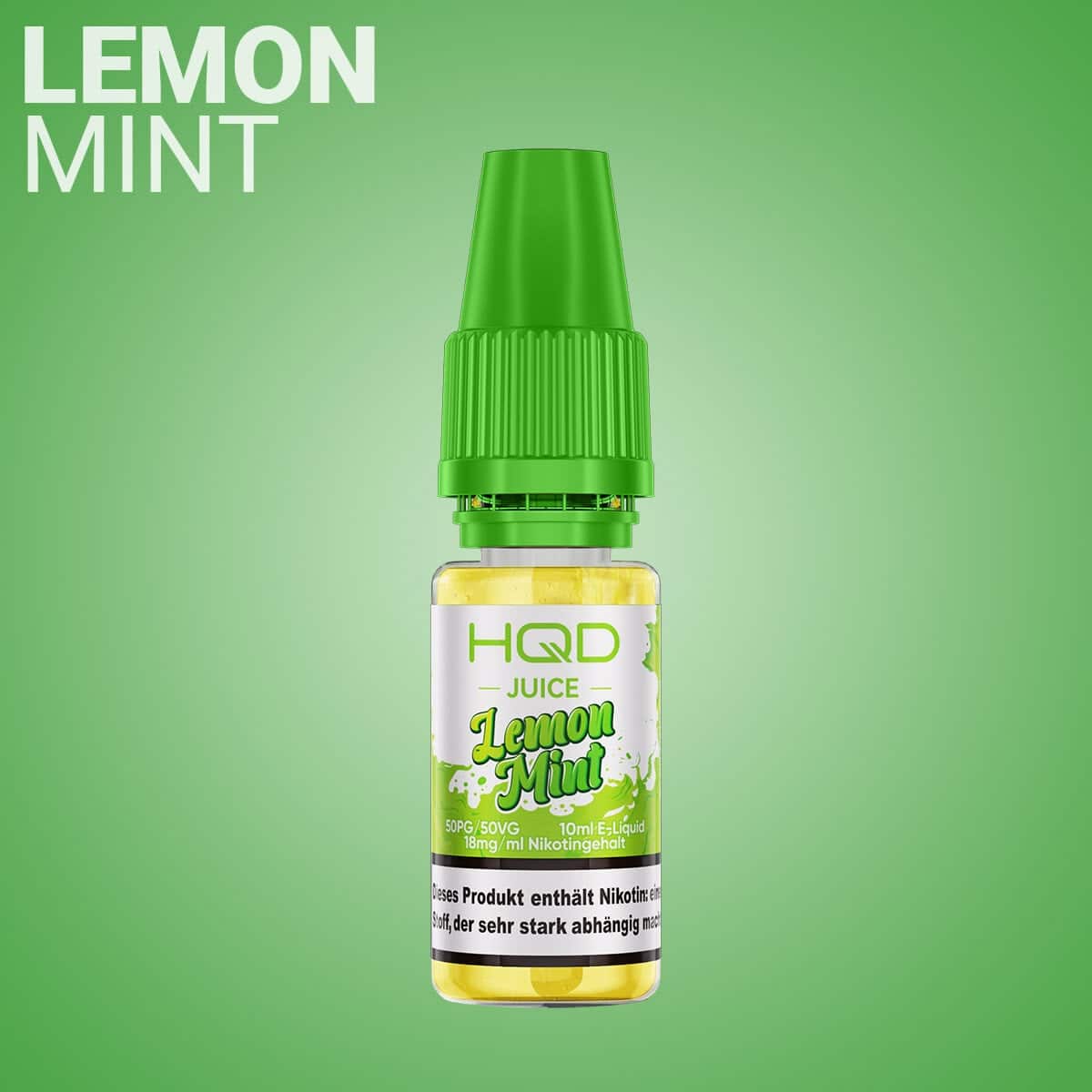 HQD Juice Lemon Mint 2 | Vapebazar Hqd Juice Liquid - Watermelon - 18 Mg/Ml Nikotin
